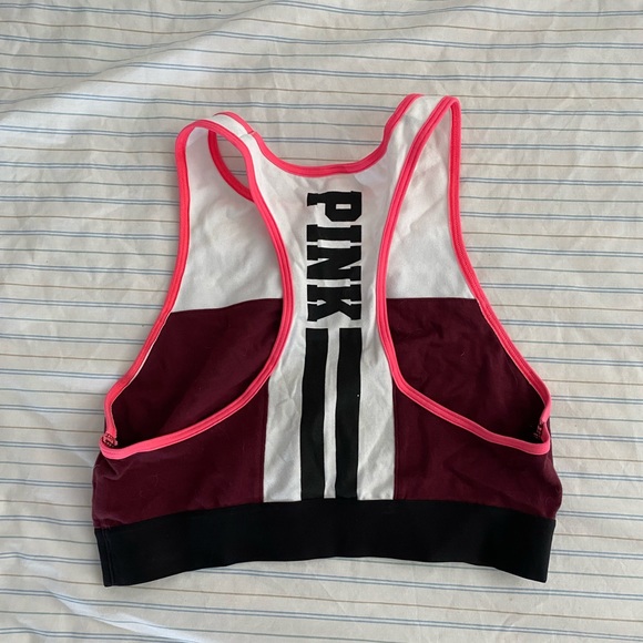 PINK VICTORIA’S SECRET RACERBACK CROP TOP - Size S - Picture 4 of 4